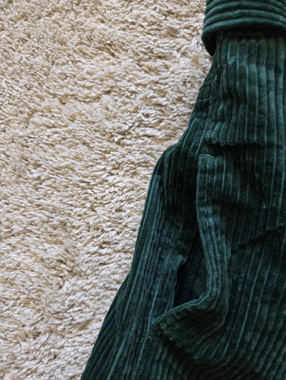 Blanknyc Baxter Ribcage Corduroy Pants Womens 28 Green Straight Leg